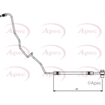 Apec Red Brake Hose (HOS4136)