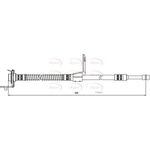 Apec Red Brake Hose (HOS4138) Fits: Hyundai