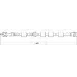 Apec Red Brake Hose (HOS4145) Fits: Ford