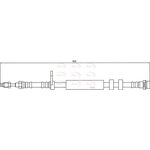 Apec Red Brake Hose (HOS4146)