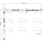 Apec Brake Hose (HOS4175) Fits: Land Rover