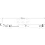 Apec Red Brake Hose (HOS4176)