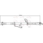 Apec Red Brake Hose (HOS4178) Fits: Toyota