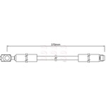 Apec Red Brake Hose (HOS4240) Fits: Audi