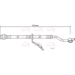 Apec Red Brake Hose (HOS4259)