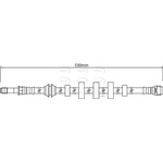 Apec Red Brake Hose (HOS4292) Fits: Audi