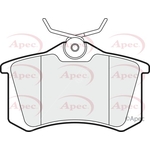 Apec Brake Pads With Spring & Bolts (PAD1020)