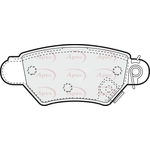 Apec Red Brake Pads (PAD1024)