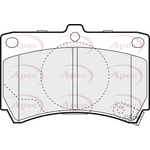 Apec Brake Pads (PAD1073) Fits: Mazda