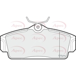Apec Brake Pads With Spring (PAD1082) Fits: Nissan