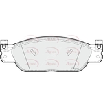 Apec Red Brake Pads With Bolts (PAD1132) Fits: Jaguar
