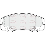 Apec Red Brake Pads (PAD1135)