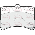 Apec Red Brake Pads (PAD1138) Fits: Daihatsu