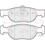 Apec Red Brake Pads With Retaining Spring (PAD1142) Fits: Fiat