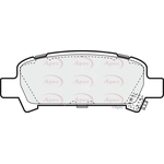 Apec Red Brake Pads (PAD1143) Fits: Subaru