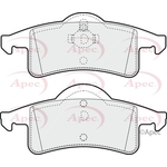 Apec Red Brake Pads With Retaining Spring (PAD1154) Fits: Jeep