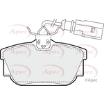 Apec Red Brake Pads With Spring & Bolts (PAD1158) Fits: VW