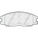 Apec Red Brake Pads (PAD1163)
