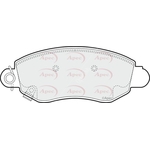 Apec Red Brake Pads With Bolts (PAD1167) Fits: Ford
