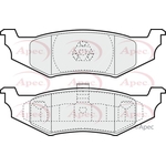 Apec Red Brake Pads With Retaining Spring (PAD1169)
