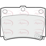Apec Red Brake Pads (PAD1172) Fits: Mitsubishi