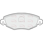 Apec Red Brake Pads With Bolts (PAD1174)