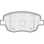 Apec Brake Pads With Bolts (PAD1178) Fits: Skoda