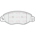 Apec Brake Pads With Bolts (PAD1183) Fits: Ford