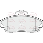 Apec Brake Pads With Spring & Bolts (PAD1185)