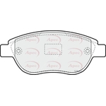 Apec Brake Pads With Bolts (PAD1194)