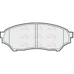Apec Brake Pads (PAD1201) Fits: Mitsubishi