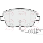 Apec Brake Pads With Bolts (PAD1252) Fits: Seat