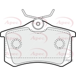 Apec Brake Pads With Spring & Bolts (PAD1256)