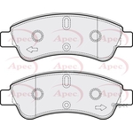 Apec Brake Pads With Bolts (PAD1269)