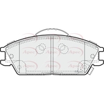 Apec Red Brake Pads (PAD1310)