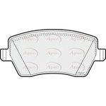 Apec Red Brake Pads With Bolts (PAD1312)