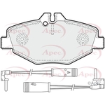 Apec Red Brake Pads (PAD1316) Fits: Mercedes-Benz