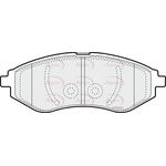 Apec Red Brake Pads (PAD1319)