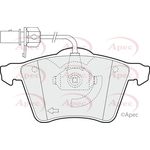 Apec Red Brake Pads With Retaining Spring (PAD1323)