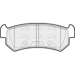 Apec Red Brake Pads (PAD1329)