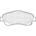 Apec Red Brake Pads (PAD1333) Fits: Toyota