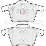 Apec Red Brake Pads With Retaining Spring (PAD1339) Fits: Volvo