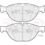 Apec Red Brake Pads With Retaining Spring (PAD1353) Fits: BMW