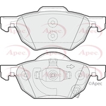 Apec Brake Pads With Retaining Spring (PAD1394) Fits: Honda