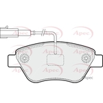 Apec Brake Pads With Bolts (PAD1400)