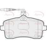 Apec Brake Pads With Bolts (PAD1417) Fits: Peugeot
