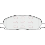 Apec Brake Pads (PAD1421) Fits: Mitsubishi