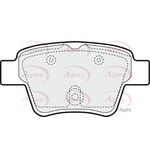 Apec Red Brake Pads (PAD1433)