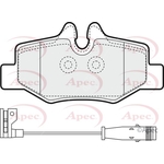 Apec Red Brake Pads With Bolts (PAD1436) Fits: Mercedes-Benz