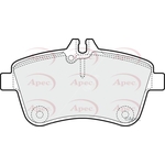 Apec Red Brake Pads With Bolts (PAD1438) Fits: Mercedes-Benz